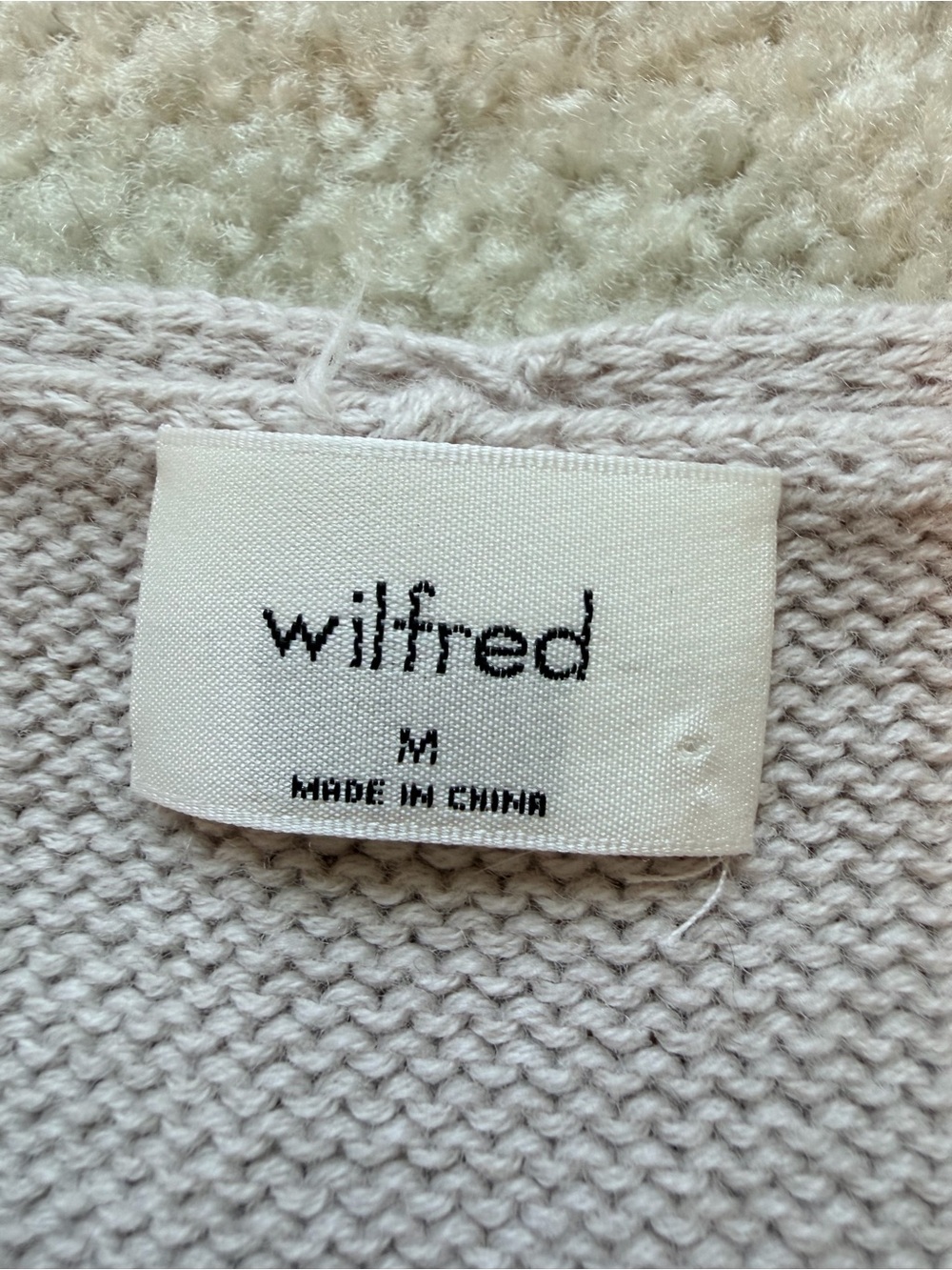 Aritzia Wilfred Cotton Charm Basque Sweater Vest Heather Ecru M Wool Cotton - Picture 4 of 12
